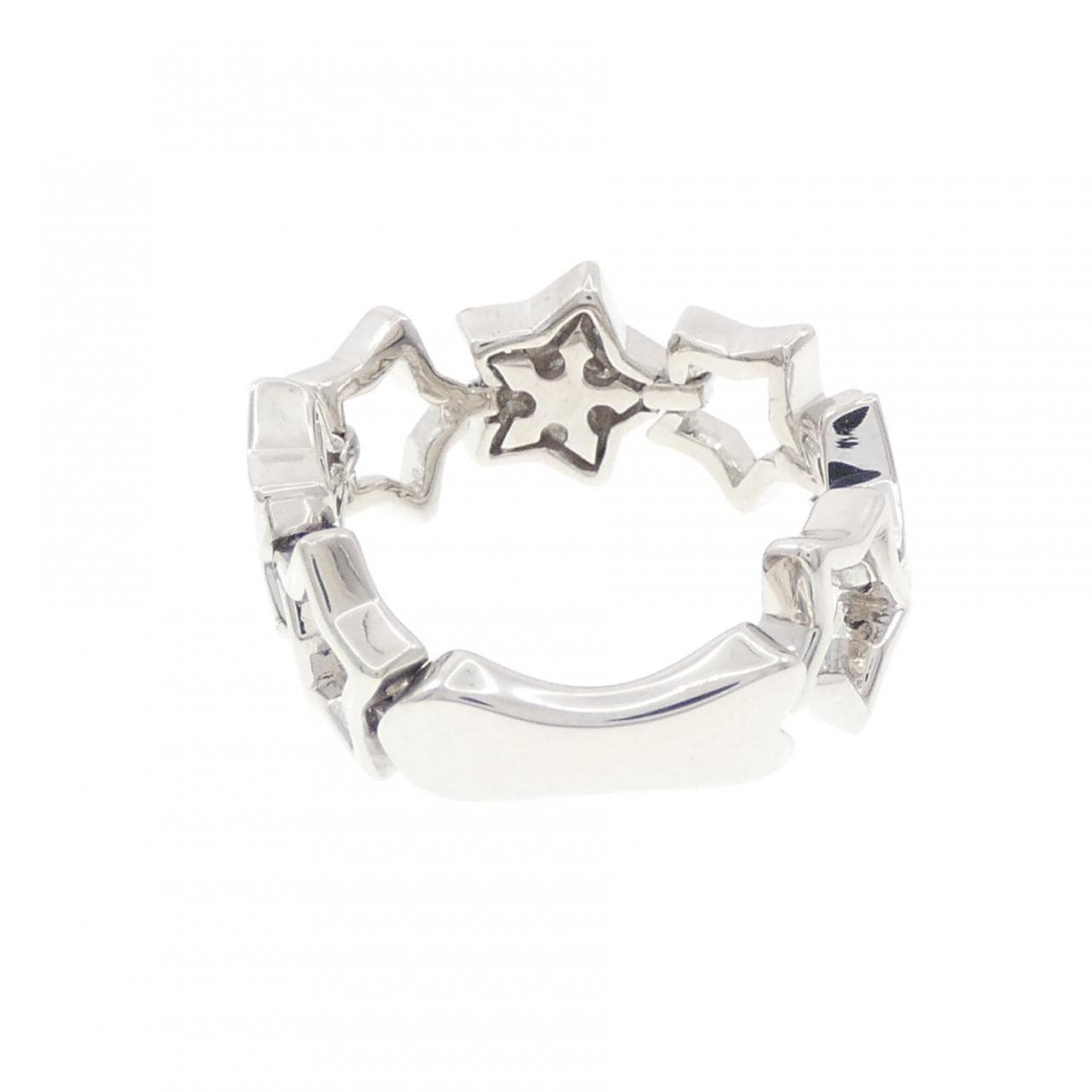 K18WG スター ダイヤモンド リング 0.50CT