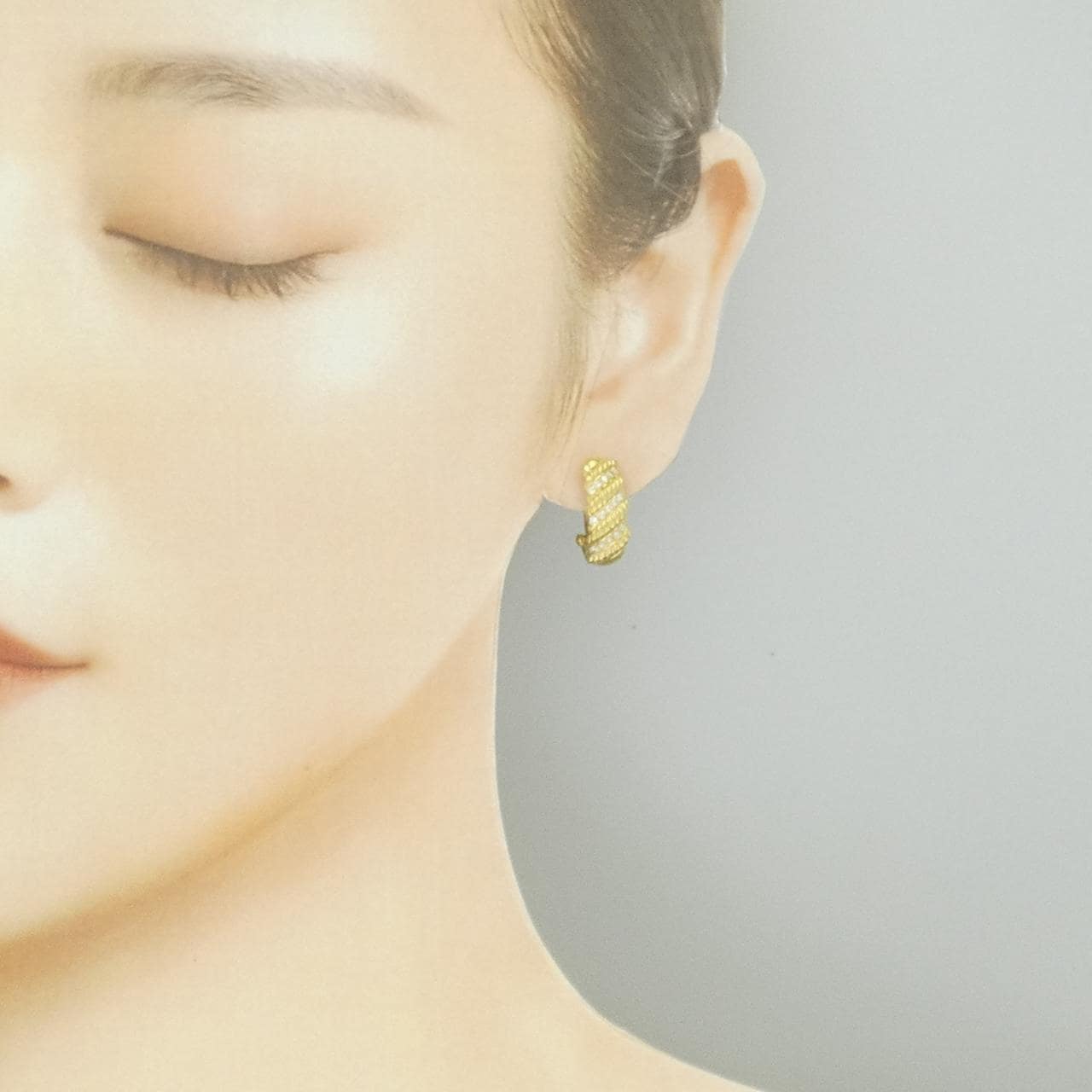 K18YG ダイヤモンド ピアス/イヤリング 0.30CT