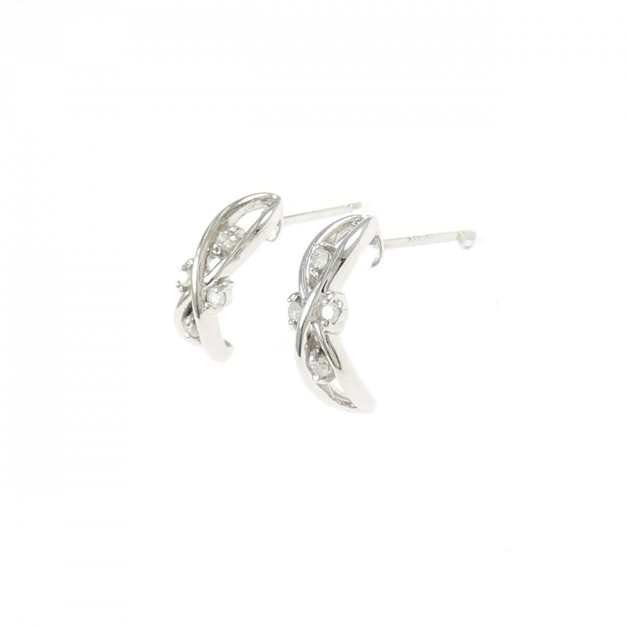 PT850/PT900 ダイヤモンド ピアス 0.08CT
