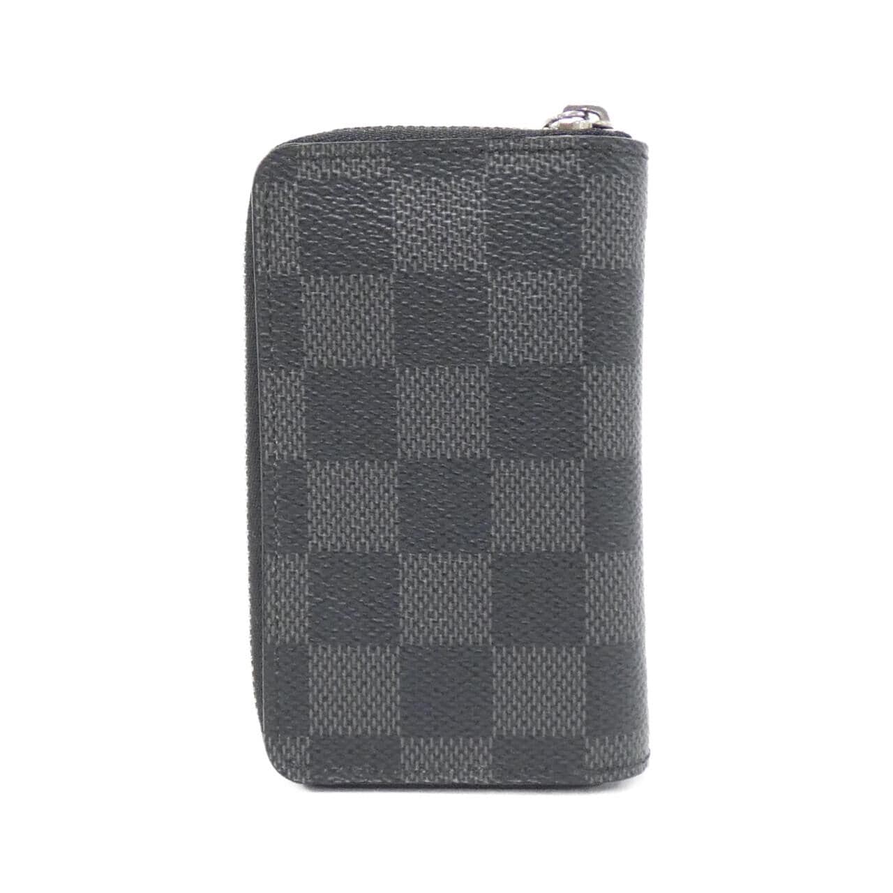LOUIS VUITTON Damier Graphite Zippy Coin Purse N63076 INCASE