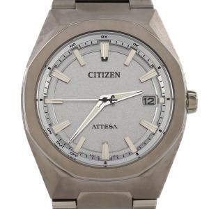 シチズン アテッサ 電波時計 H128-00CWT04/CB3040-56H TI ソーラークォーツ