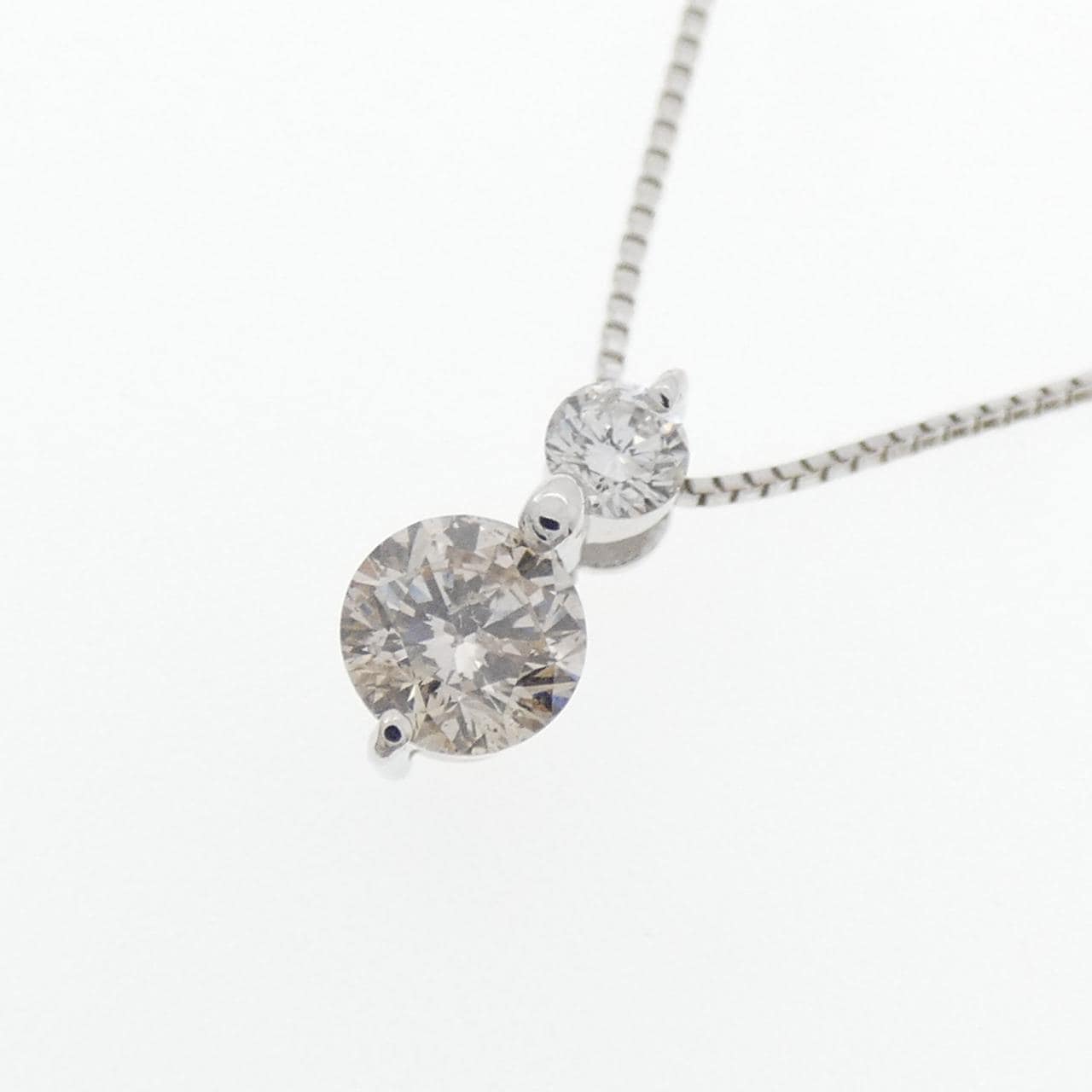 K18WG ダイヤモンド ネックレス 0.50CT