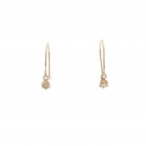 K18YG ダイヤモンド ピアス 0.10CT