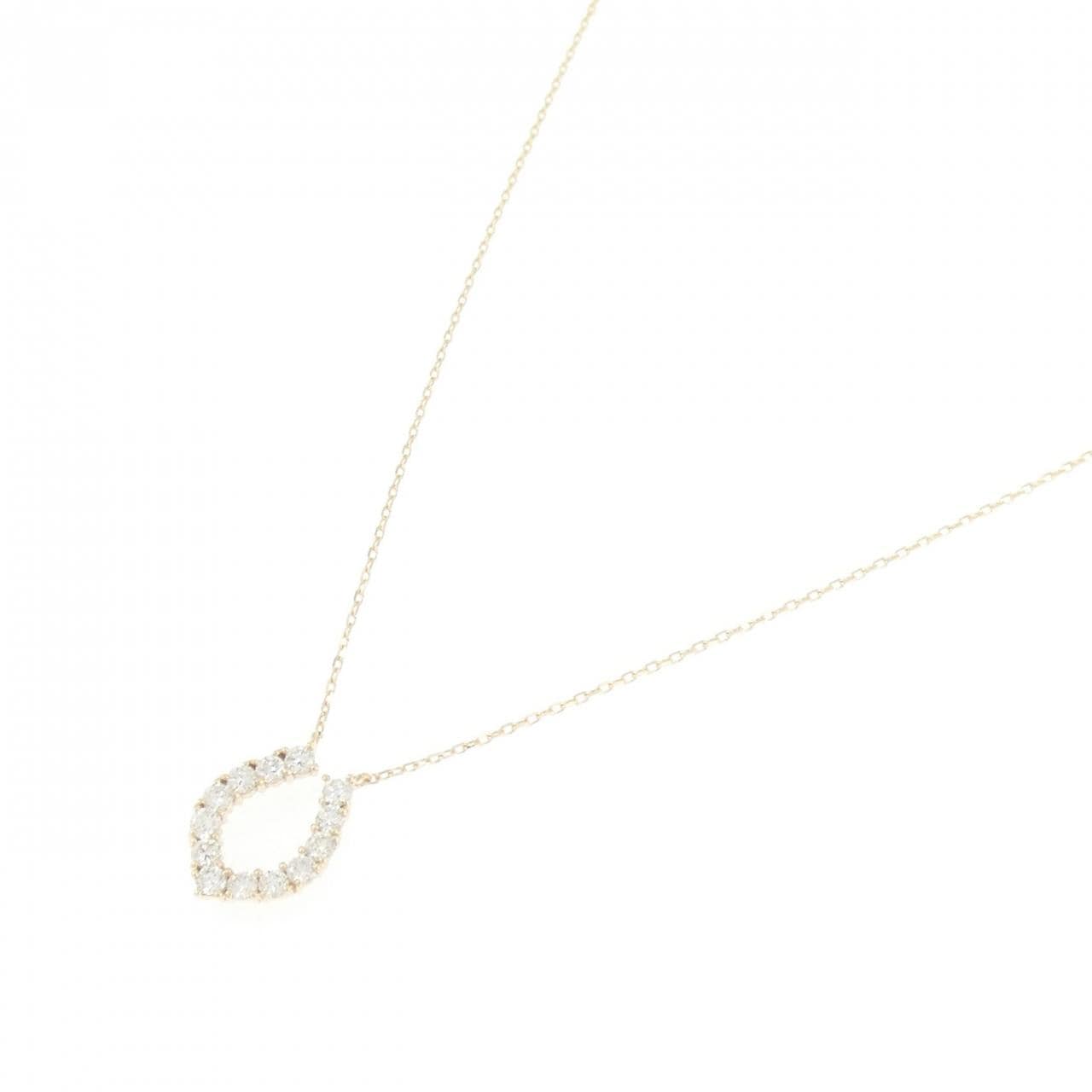 【リメイク】K10YG ダイヤモンド ネックレス 0.30CT