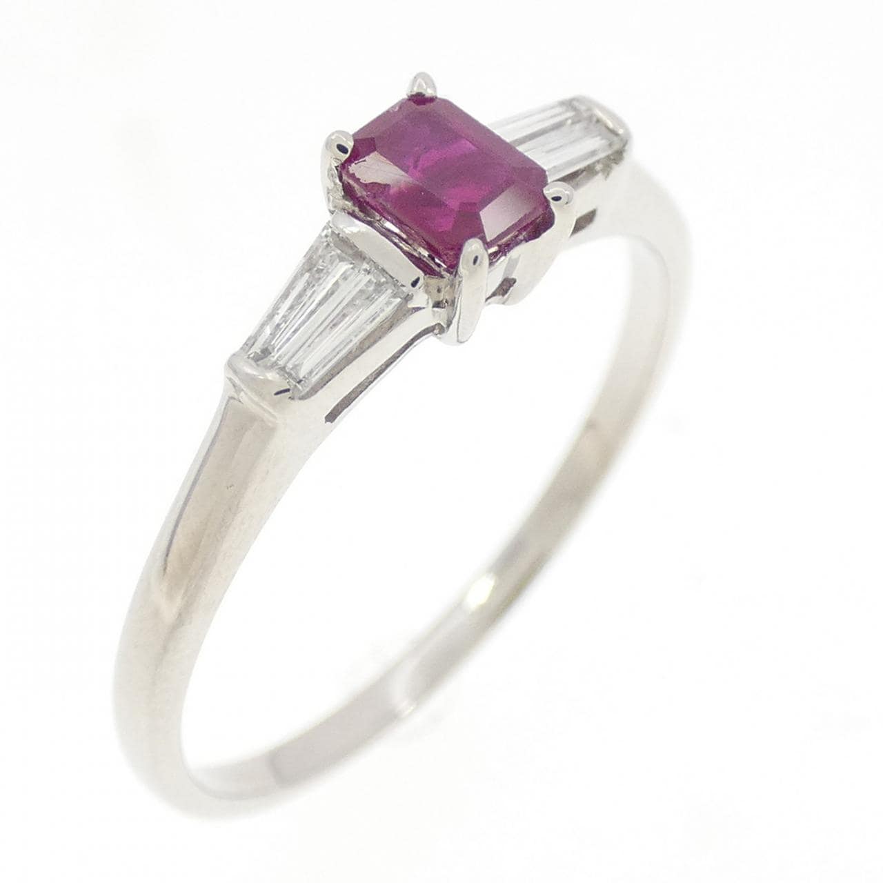 PT900 ルビー リング 0.28CT