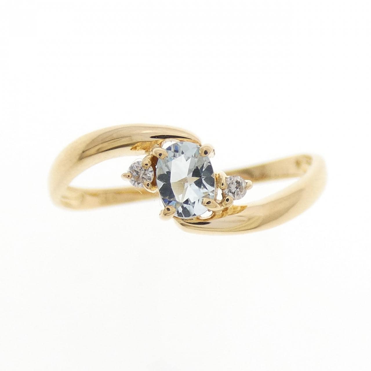 K18YG アクアマリン リング