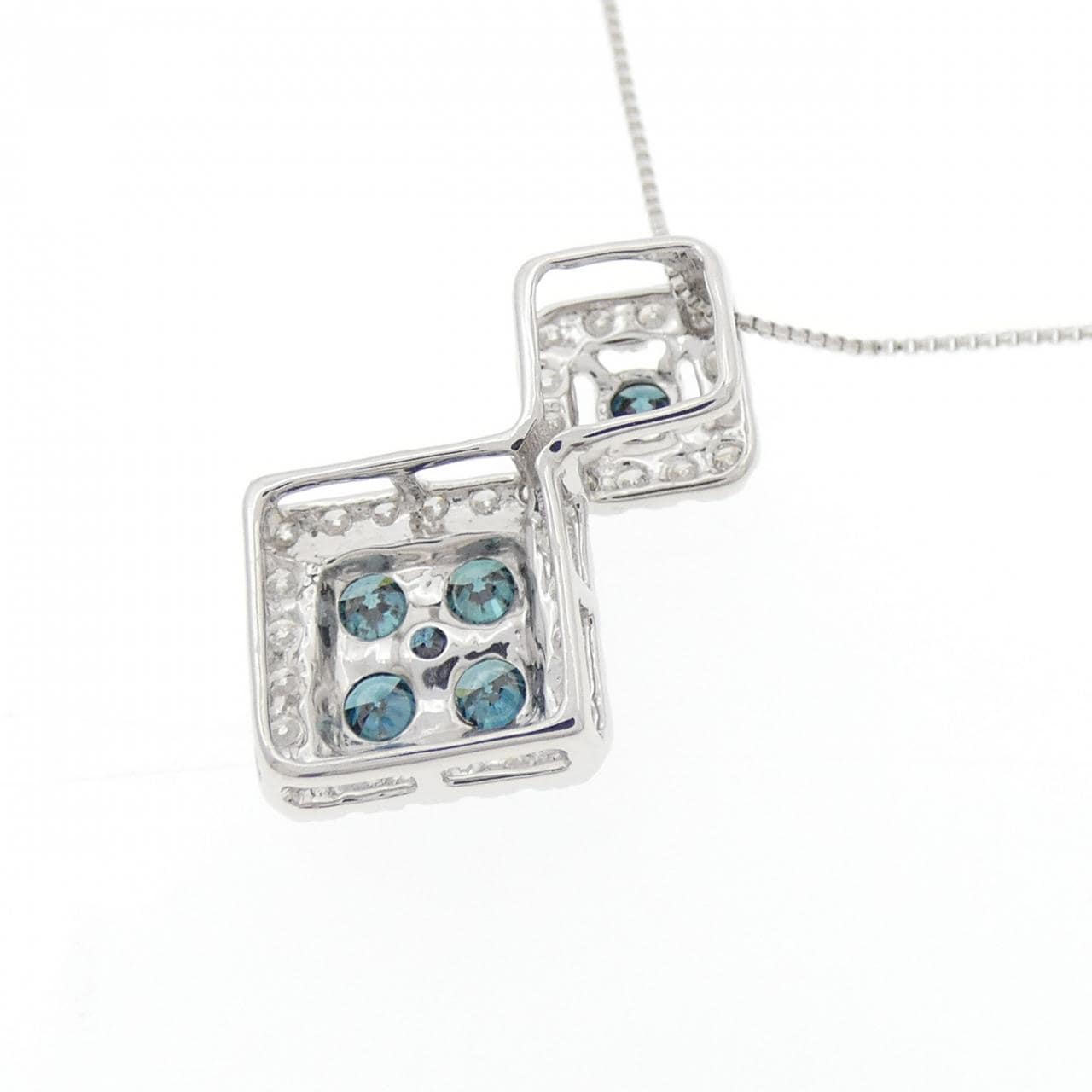 K18WG ダイヤモンド ネックレス 0.50CT