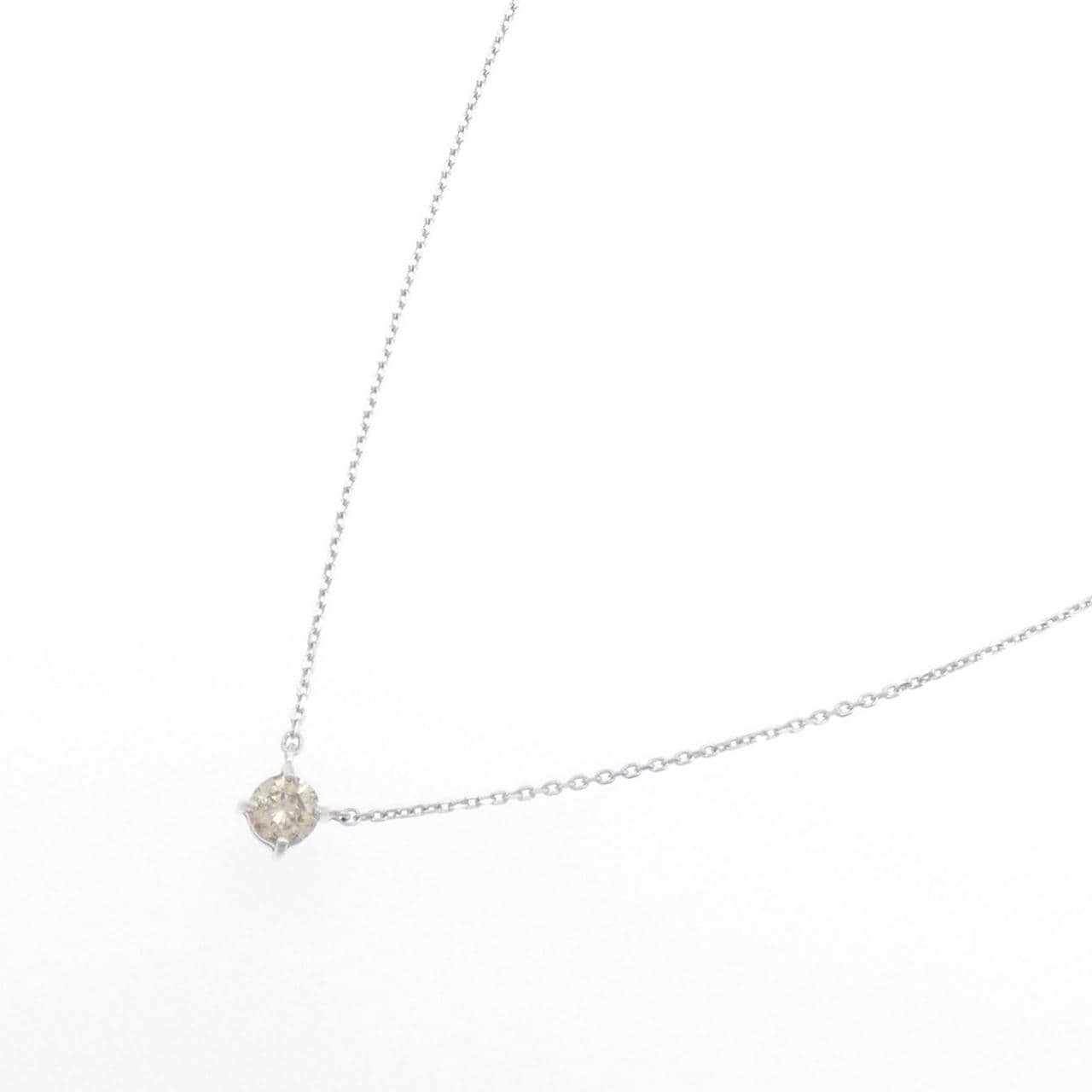 K18WG ダイヤモンド ネックレス 0.20CT