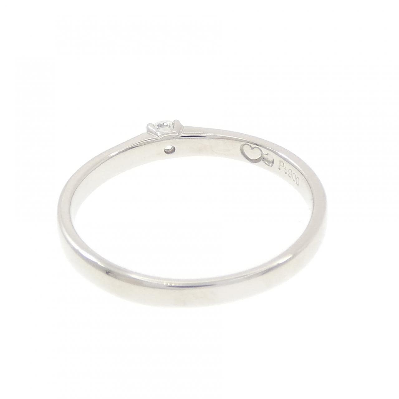 PT900 ソリティア ダイヤモンド リング 0.084CT