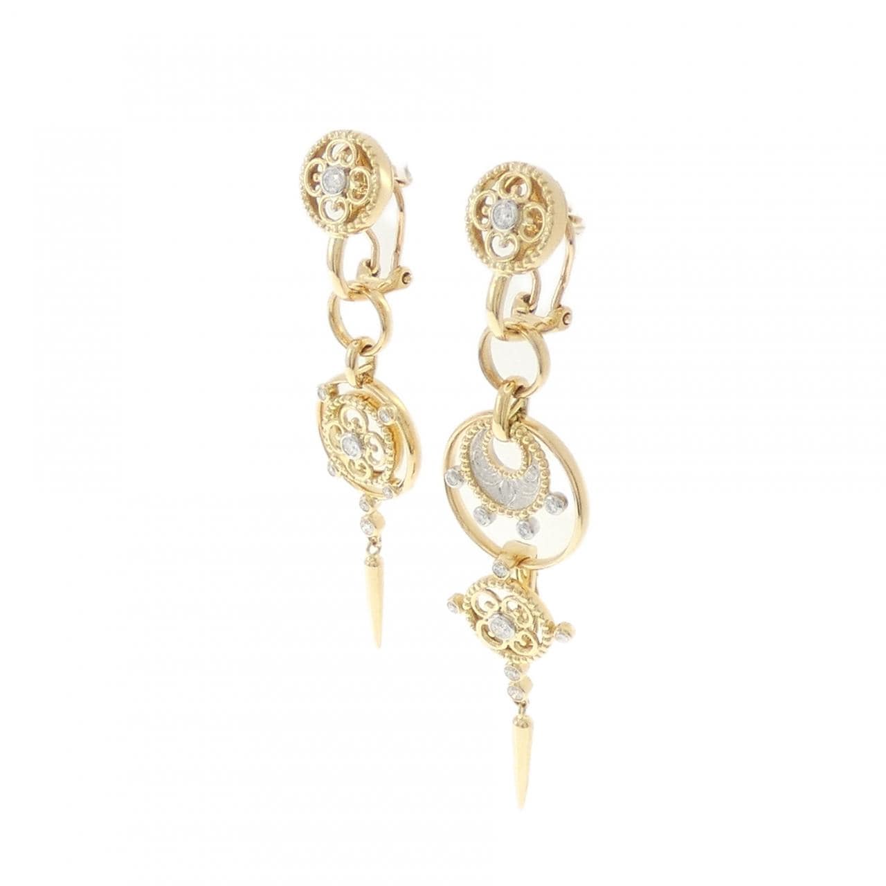 石川暢子 ダイヤモンド イヤリング 0.49CT