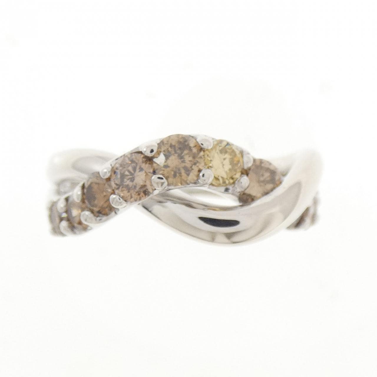 K18WG ダイヤモンド リング 1.00CT