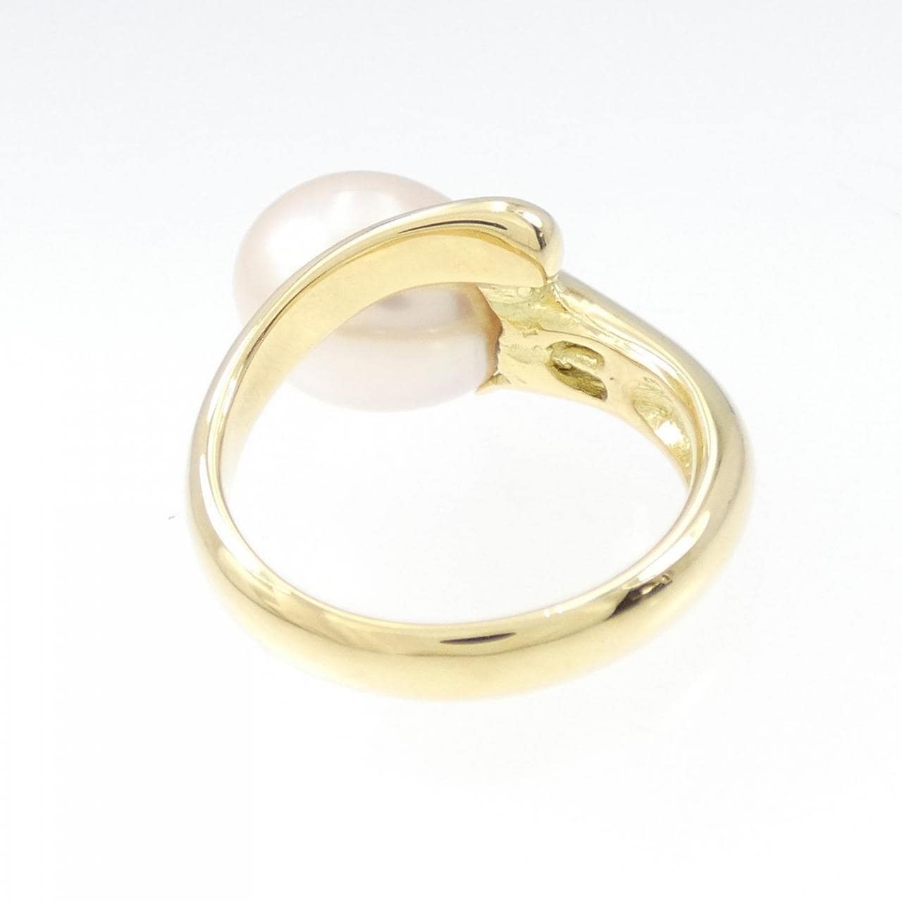K18YG freshwater pearl ring