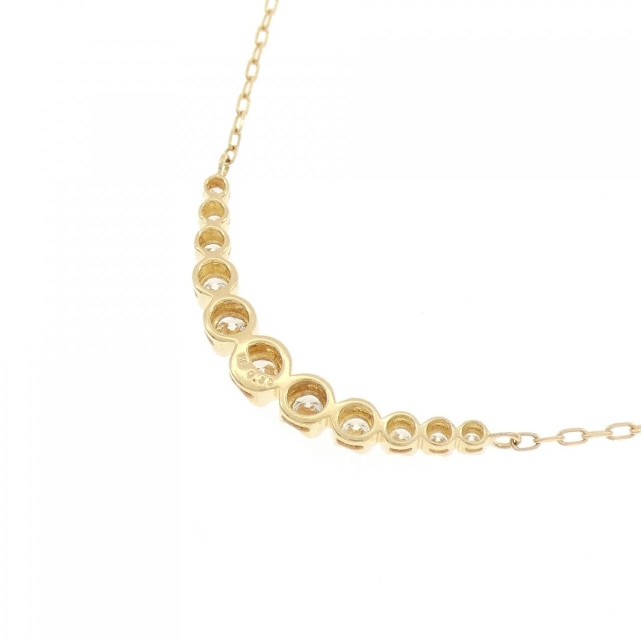 K18YG ダイヤモンド ネックレス 0.30CT