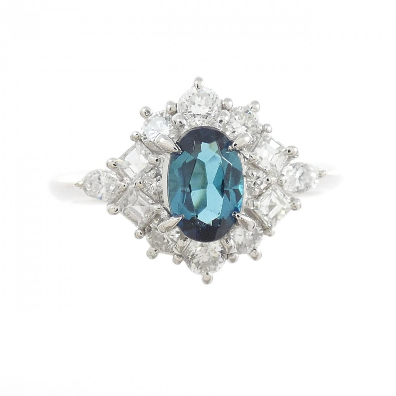 PT900 インディゴトルマリン リング 0.46CT