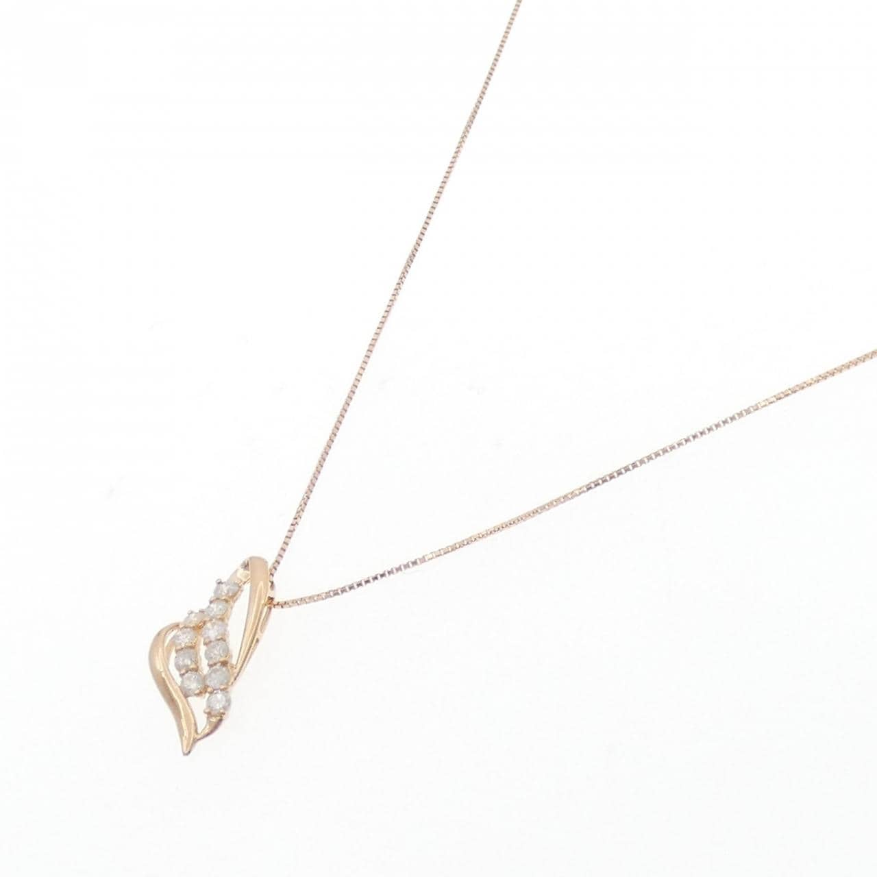 K18PG ダイヤモンド ネックレス 0.5CT