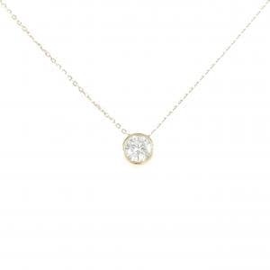 K18YG ソリティア ダイヤモンド ネックレス 0.405CT