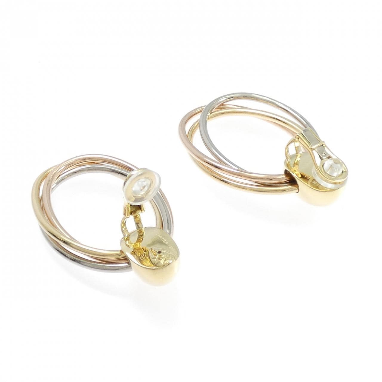 カルティエ 750スリーカラー イヤリング