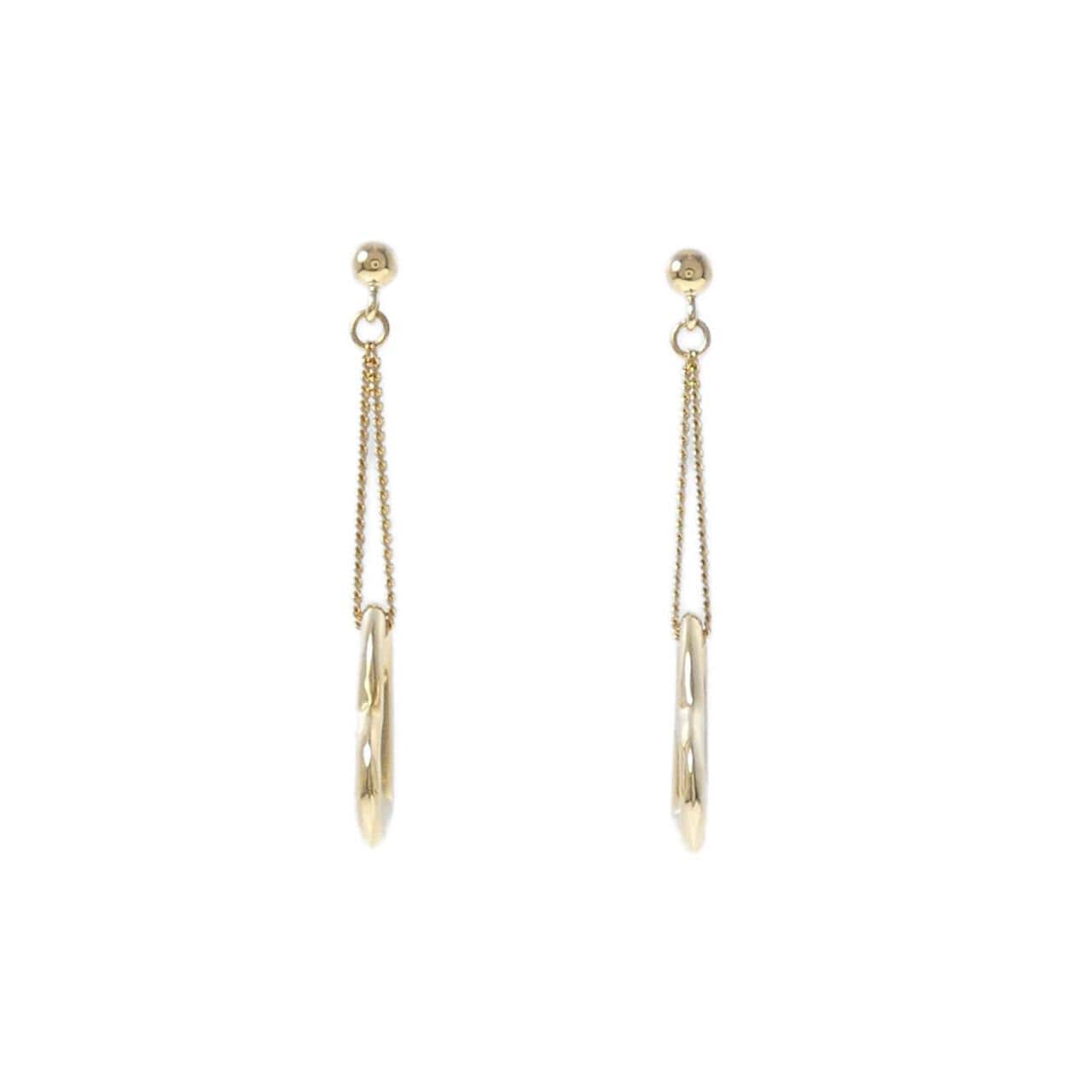 K18YG ハート ピアス