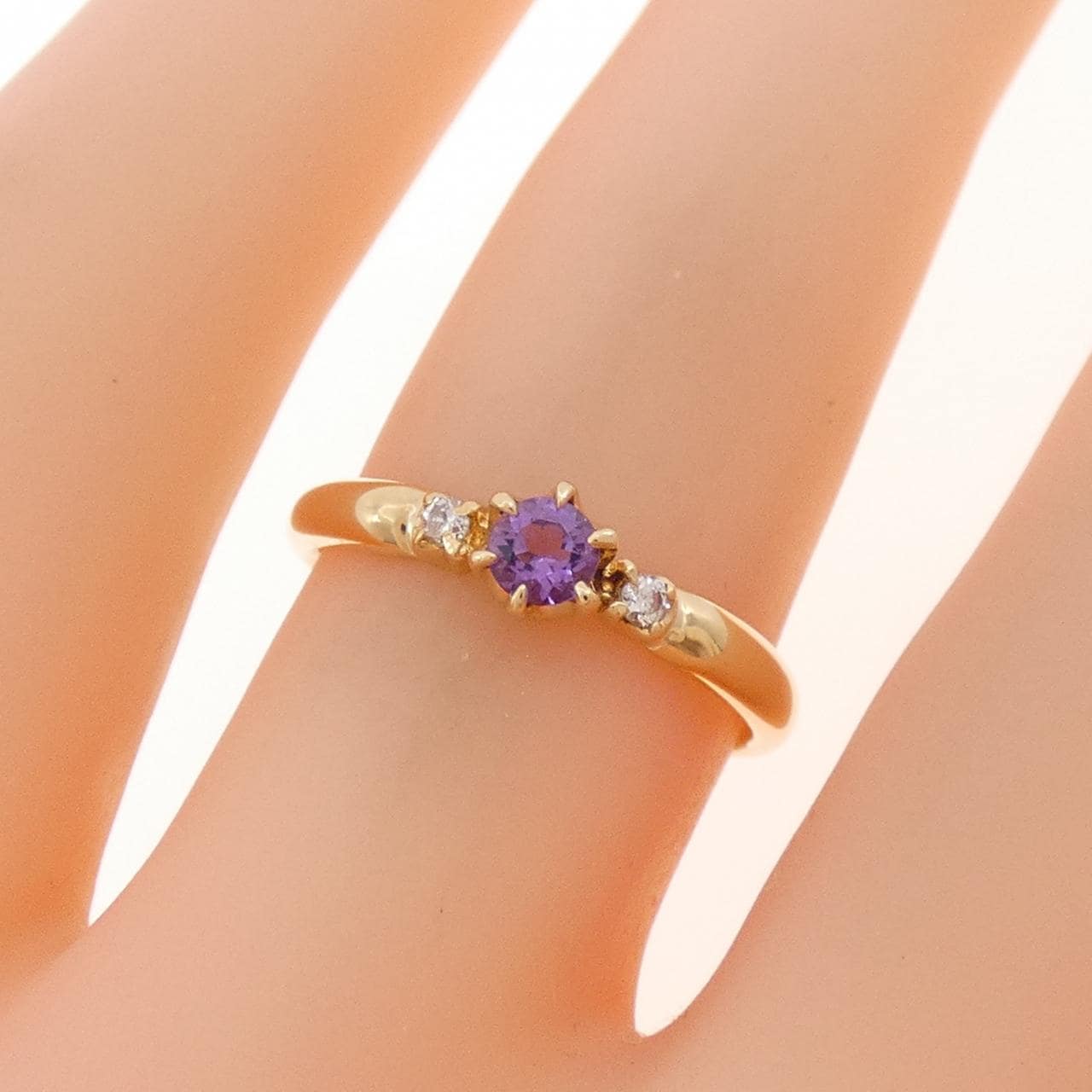 4゜C アメジスト リング