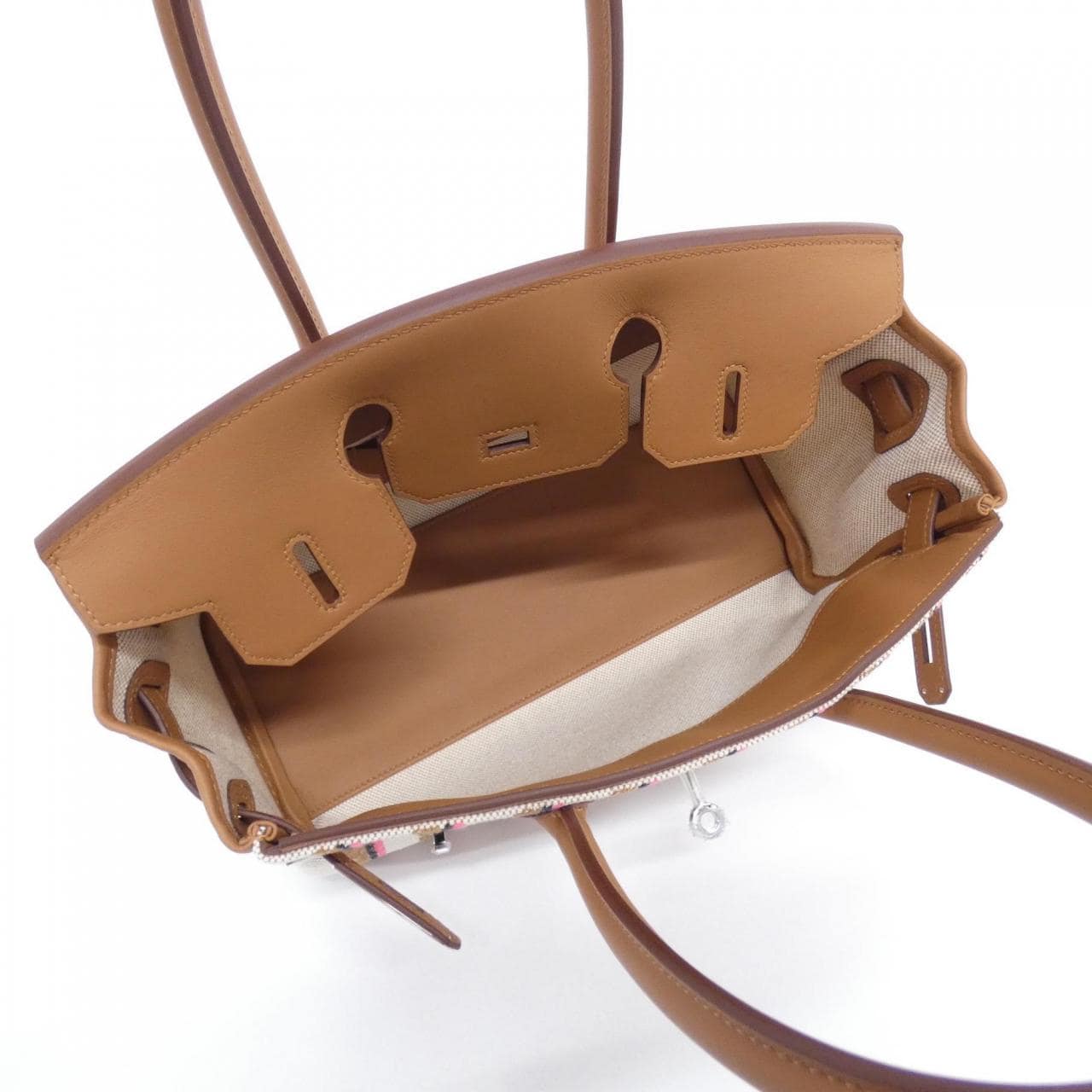 【未使用品】エルメス COUVERTURE LIGNES バーキン ショルダー ライト ブロデ 29cm 085824CK バッグ