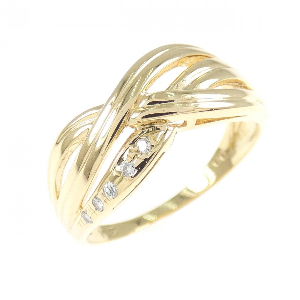 K18YG ダイヤモンド リング 0.03CT