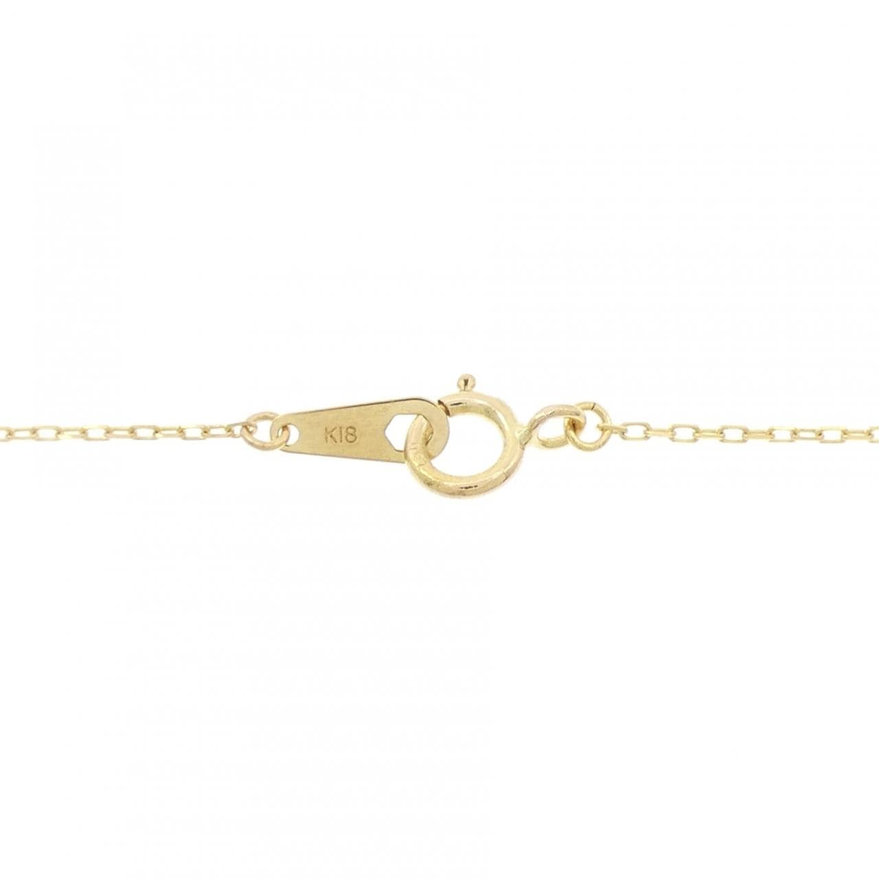 K18YG バタフライ ダイヤモンド ネックレス 0.50CT