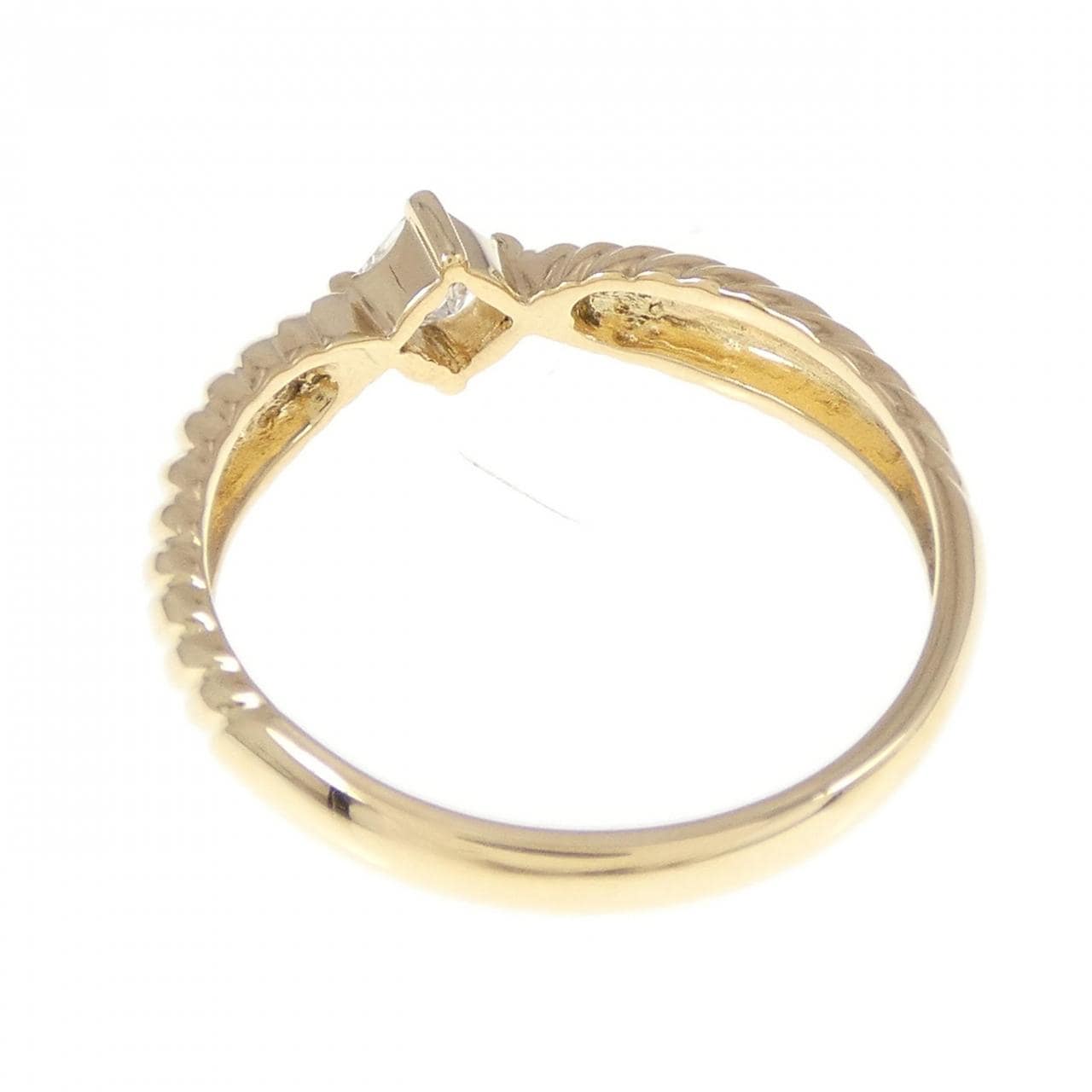 K18YG ダイヤモンド リング 0.16CT