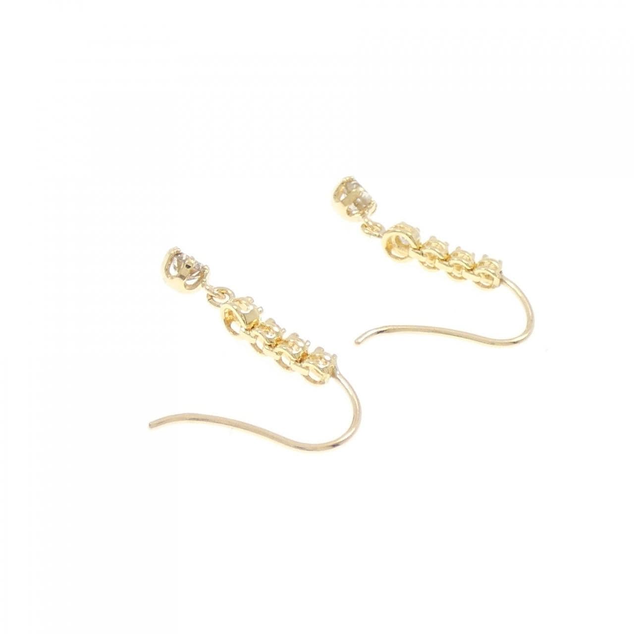 K18YG ダイヤモンド ピアス 0.30CT