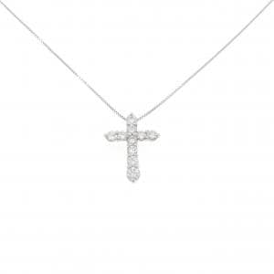 PT900/PT850 クロス ダイヤモンド ネックレス 1.01CT