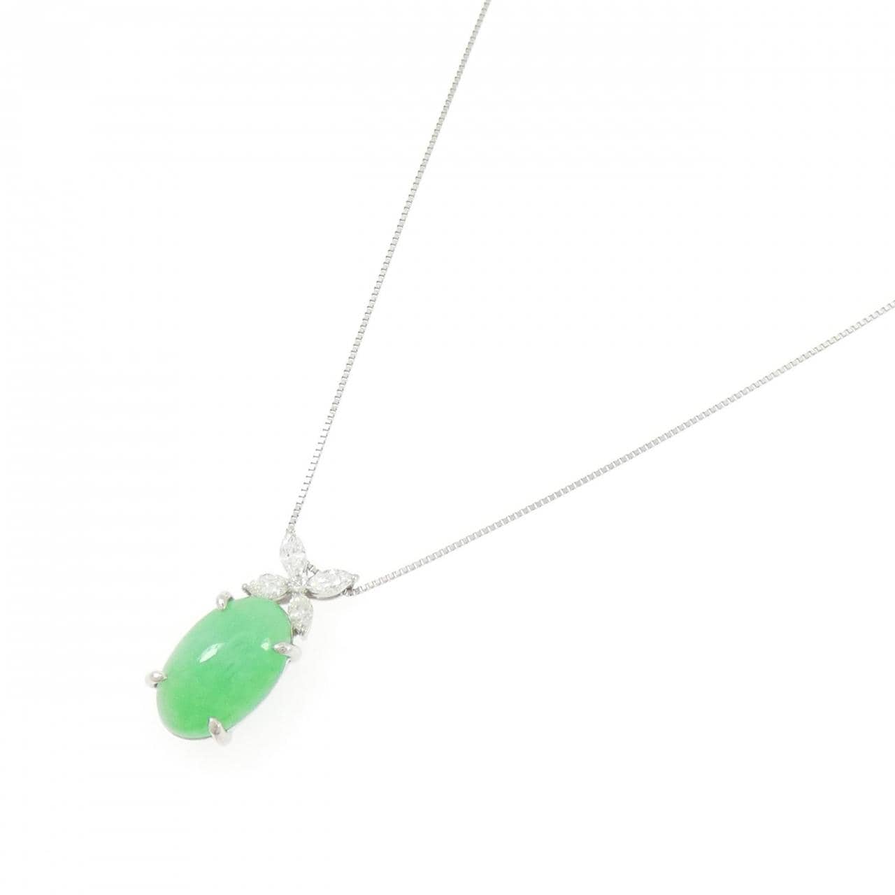 PT900/PT850 ヒスイ ネックレス 6.86CT