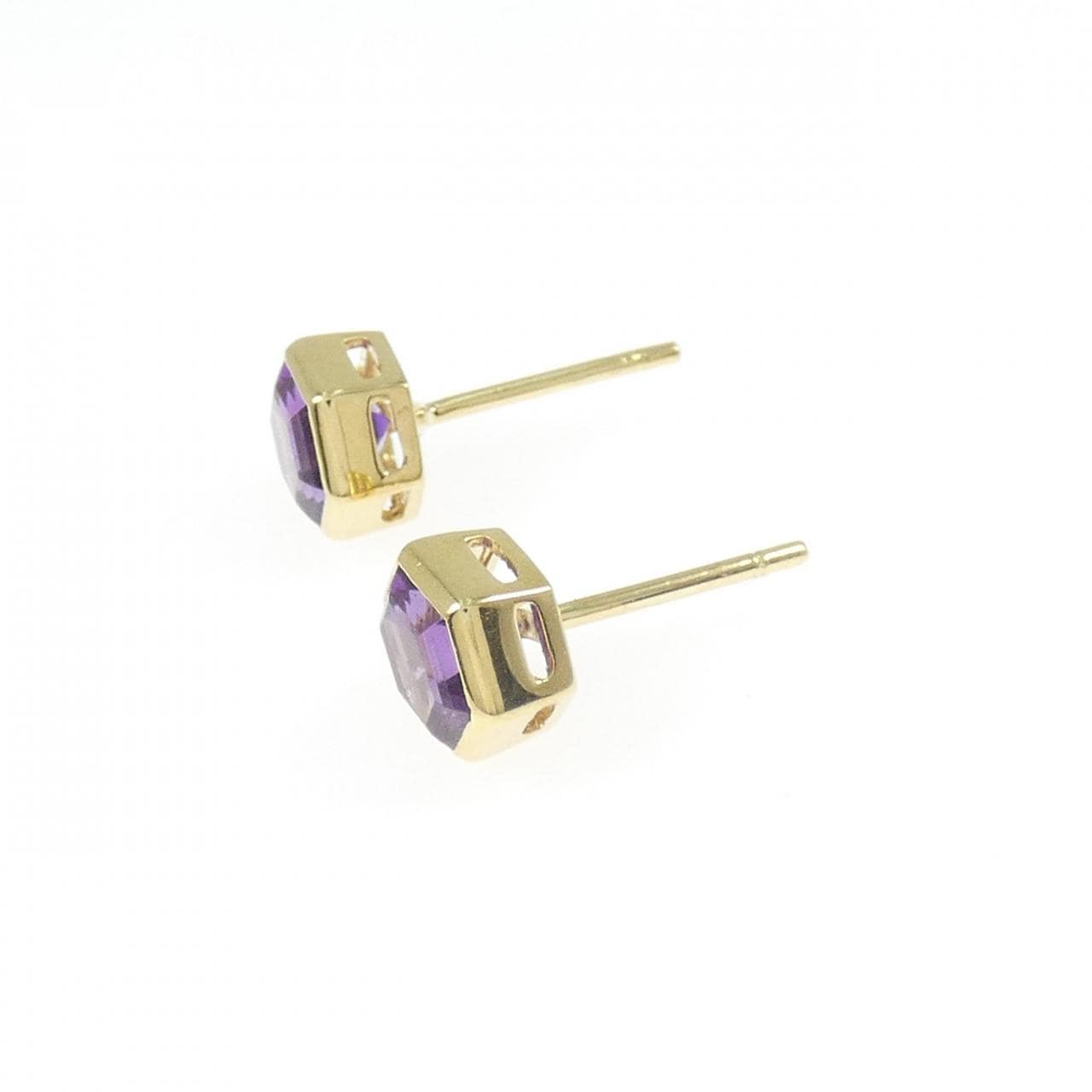 K18YG アメジスト ピアス