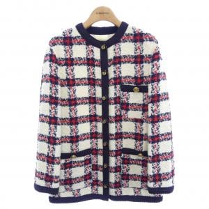 グッチ GUCCI チェック ツイード ジャケット 660820 ZAGLK ノーカラージャケット