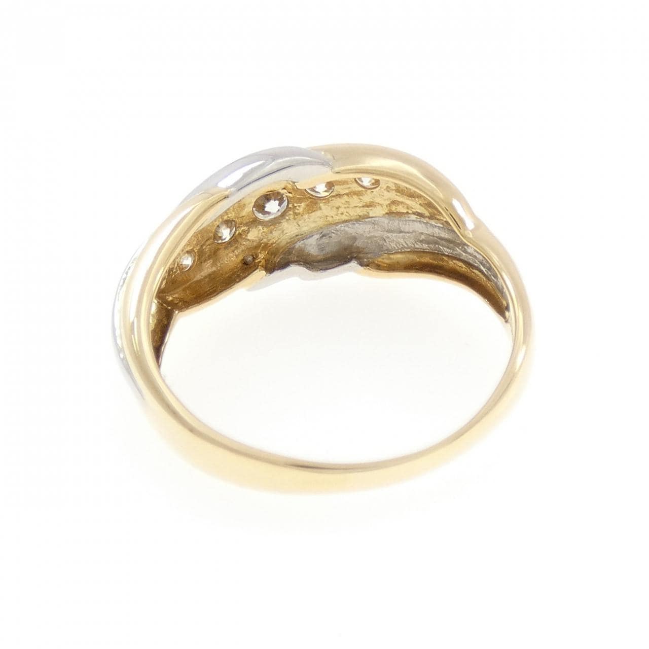 K18YG/PT900 ダイヤモンド リング 0.50CT