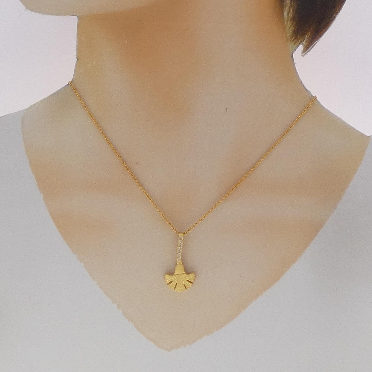 750YG ダイヤモンド ネックレス