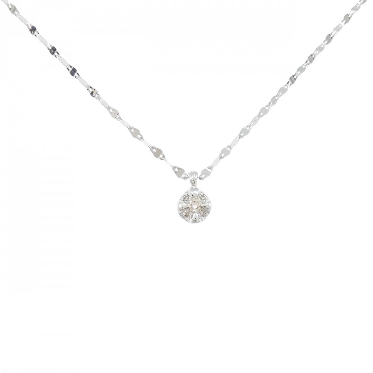 K10WG ダイヤモンド ネックレス 0.05CT