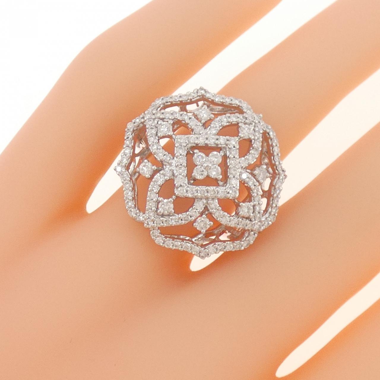 K18WG ダイヤモンド リング 1.00CT