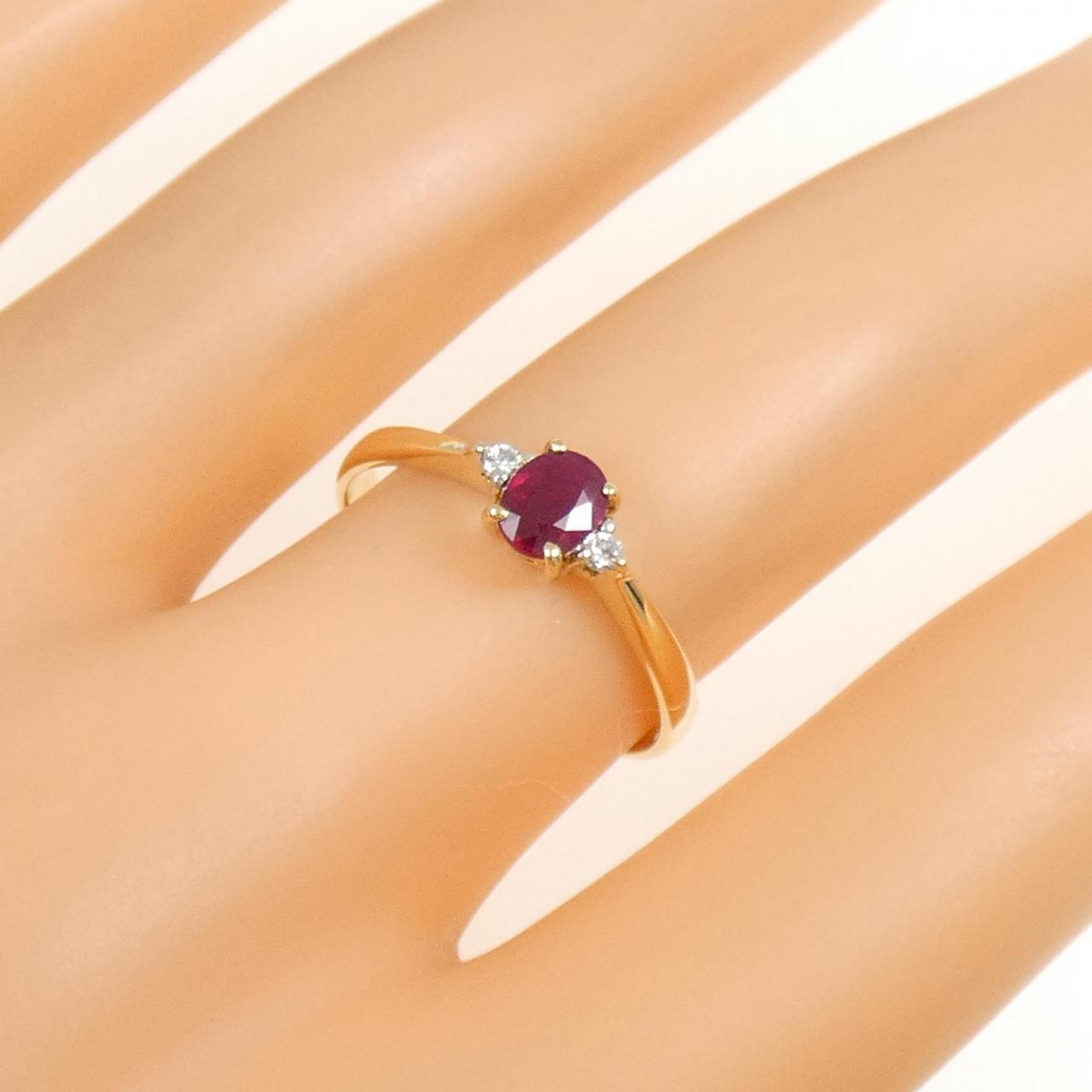 750YG ルビー リング