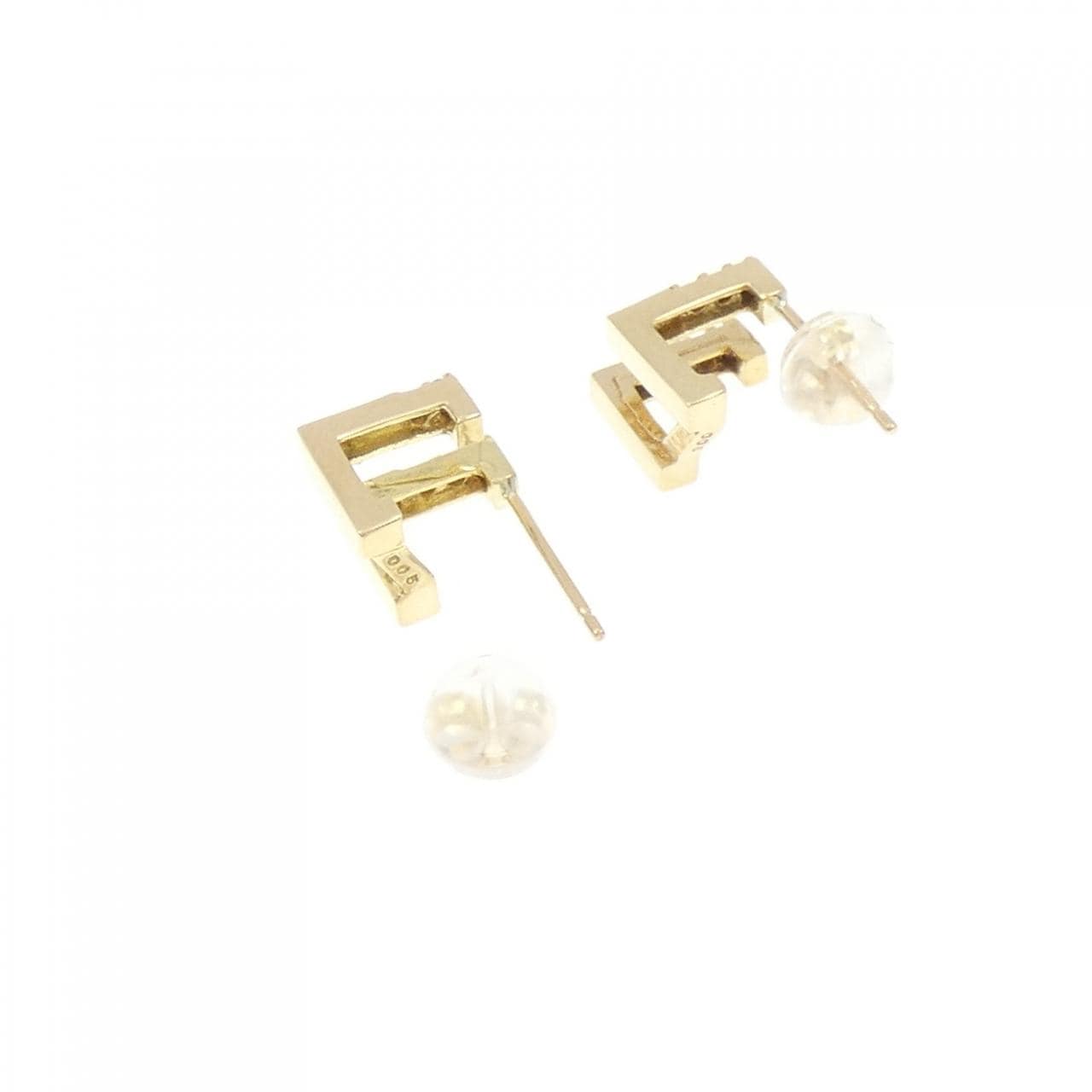 K18YG ダイヤモンド ピアス 0.10CT