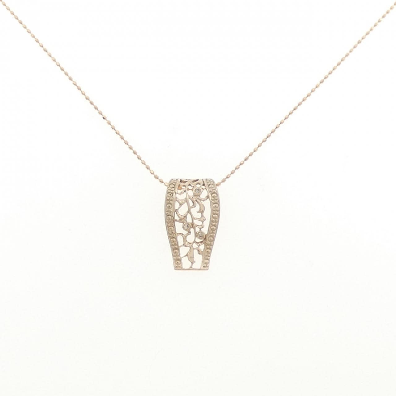 K10PG ダイヤモンド ネックレス 0.02CT