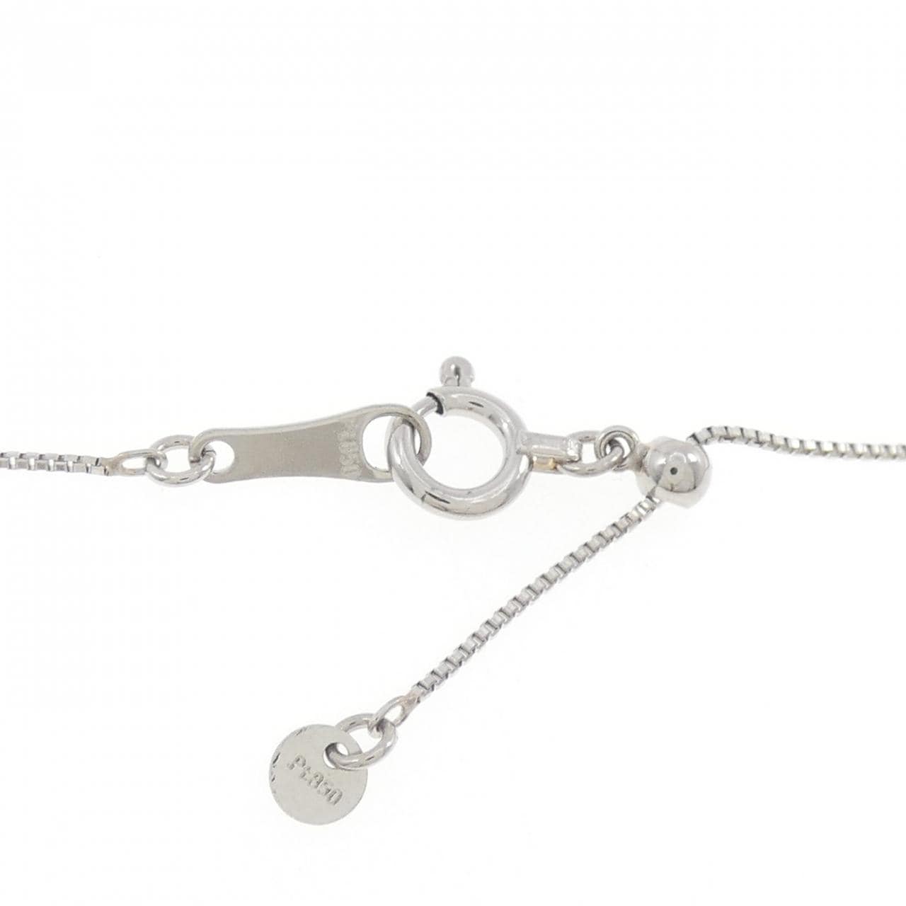 PT900/PT850 ソリティア ダイヤモンド ネックレス 0.20CT