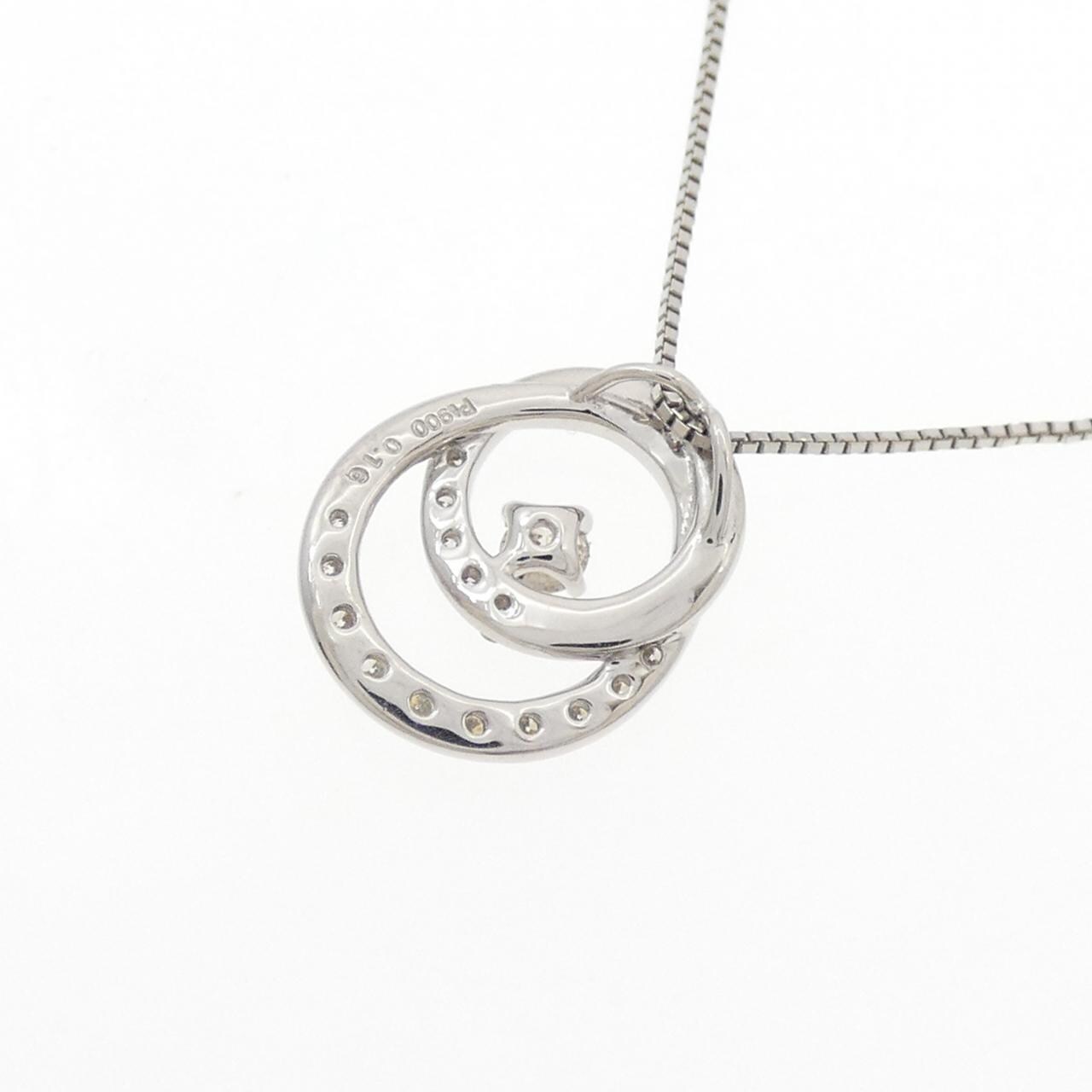 PT900/PT850 ダイヤモンド ネックレス 0.16CT