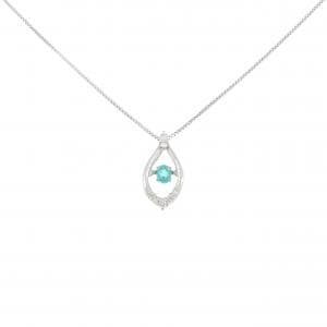 PT900/PT850 パライバトルマリン ネックレス 0.08CT