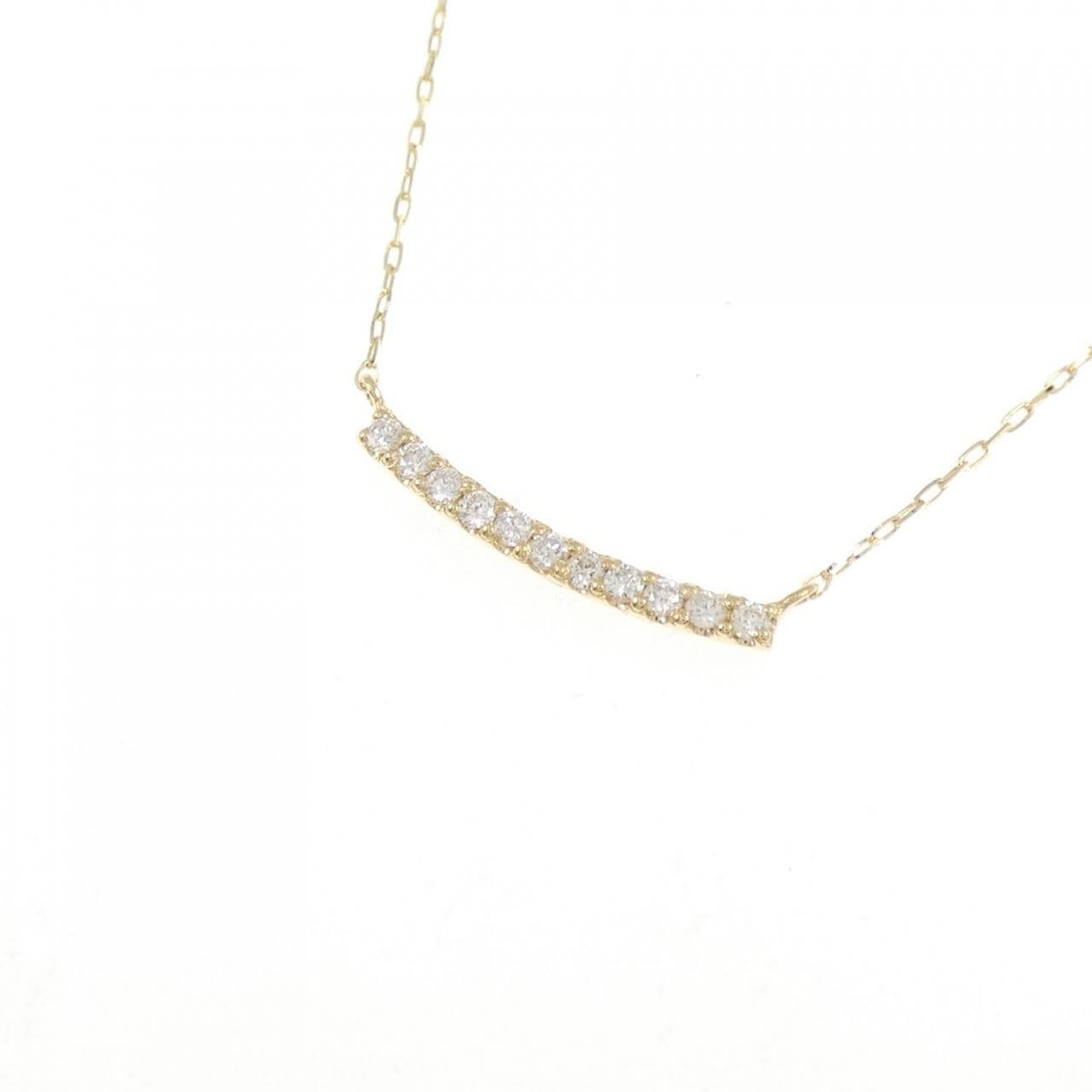 【リメイク】K18YG ダイヤモンド ネックレス 0.10CT