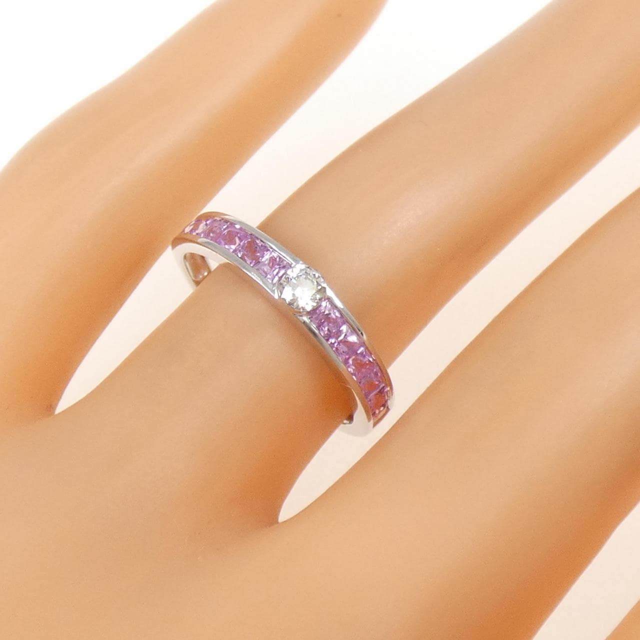 K18WG サファイヤ リング