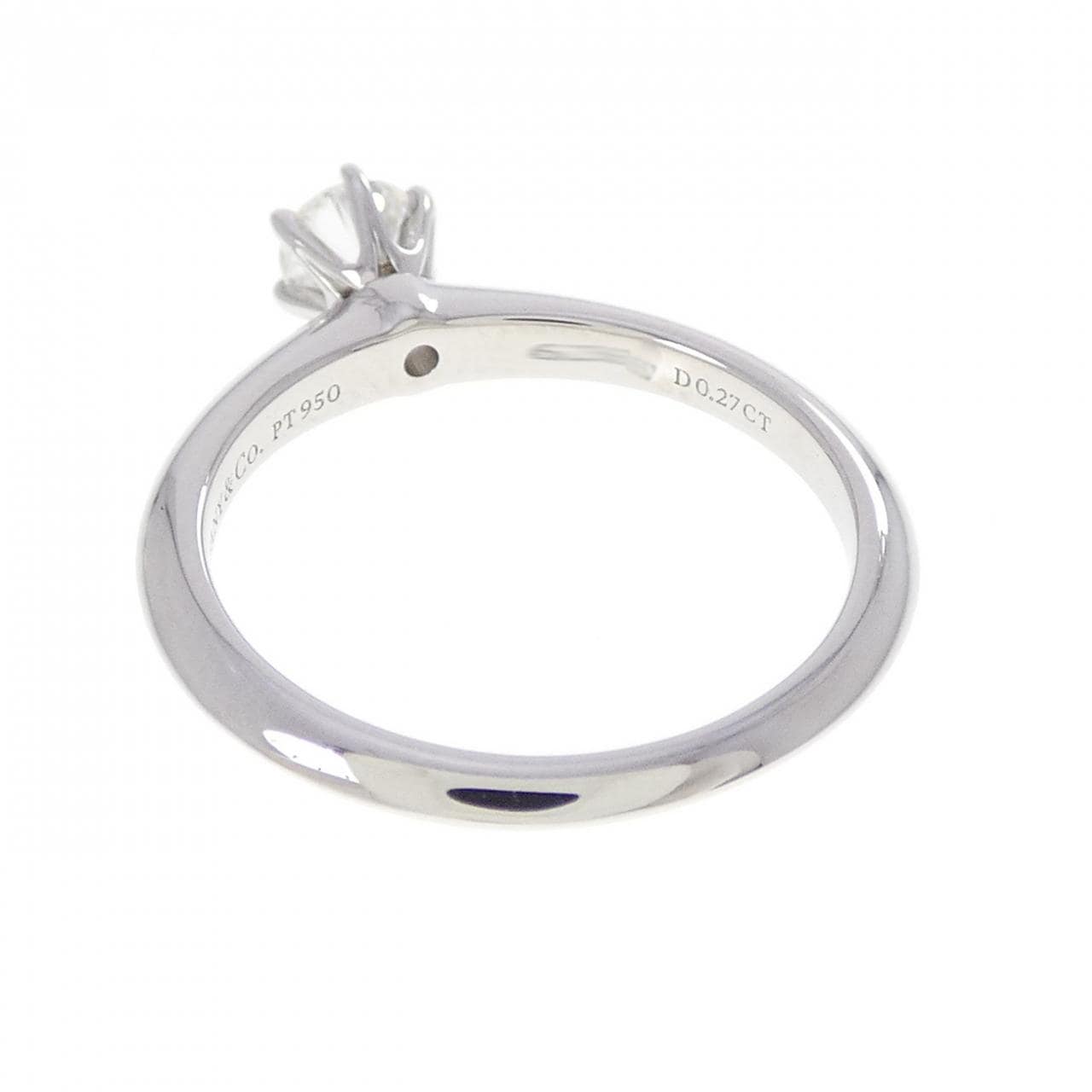 ティファニー クラシックソリティア リング 0.27CT I VS1 3EXT