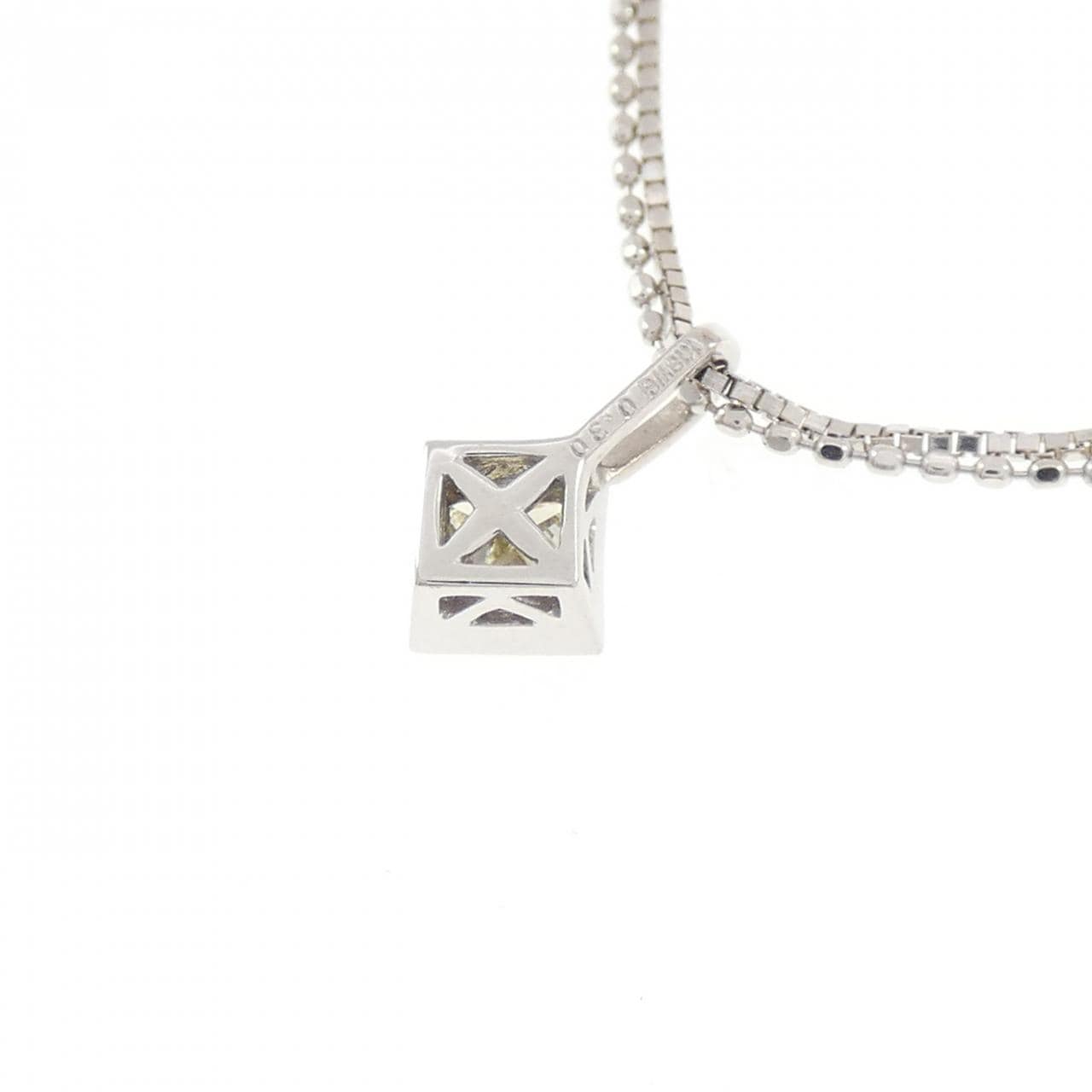 K18WG ダイヤモンド ネックレス 0.30CT