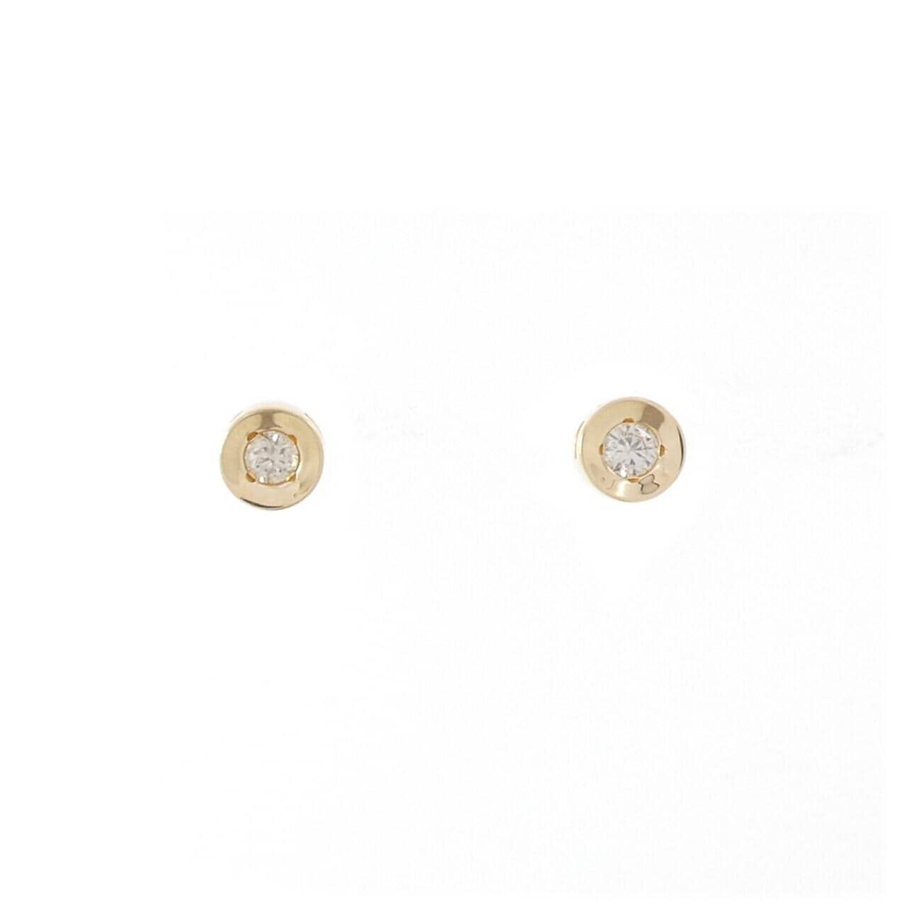 K18YG ダイヤモンド ピアス 0.10CT