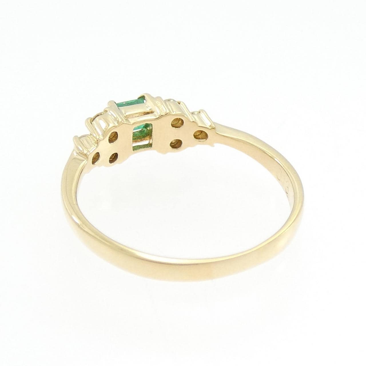 K18YG エメラルド リング 0.13CT