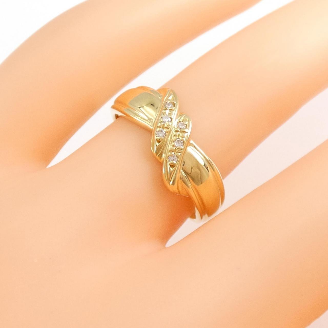 期間限定特価！☆メーカー価格より60%OFF!☆ K18YG ダイヤモンド リング 0.04CT 通販