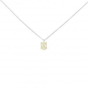 【リメイク】PT900/PT850 ダイヤモンド ネックレス 0.575CT FLY VVS2 オーバルカット